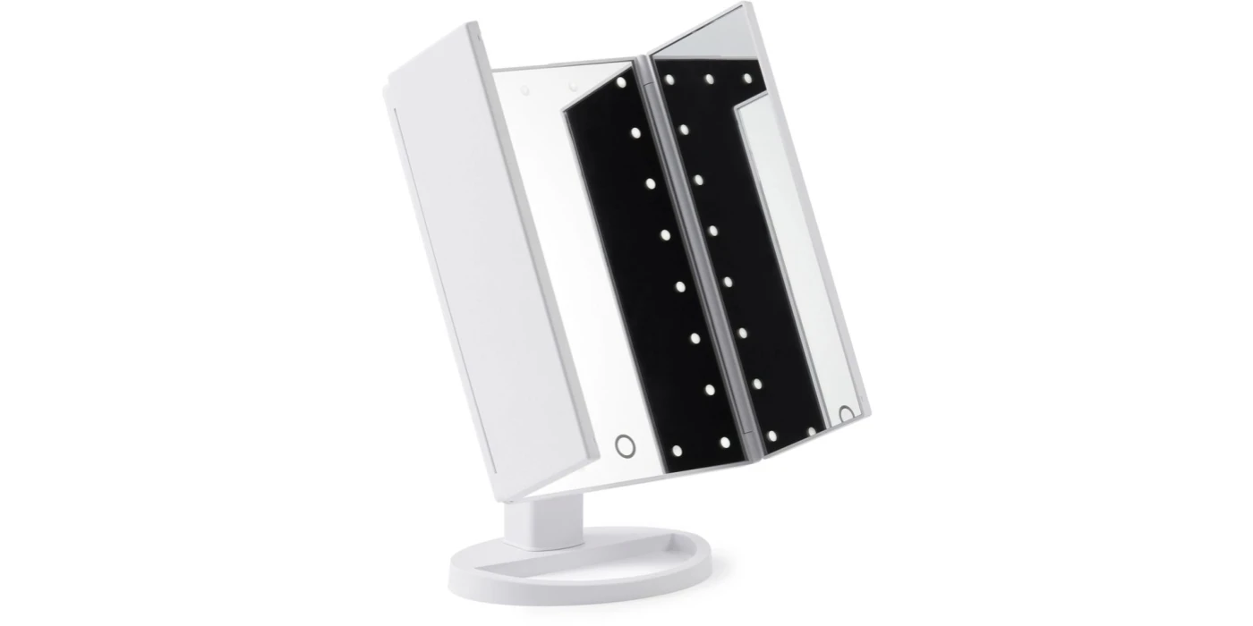 Browgame Tri Folded Lighted Makeup Mirror